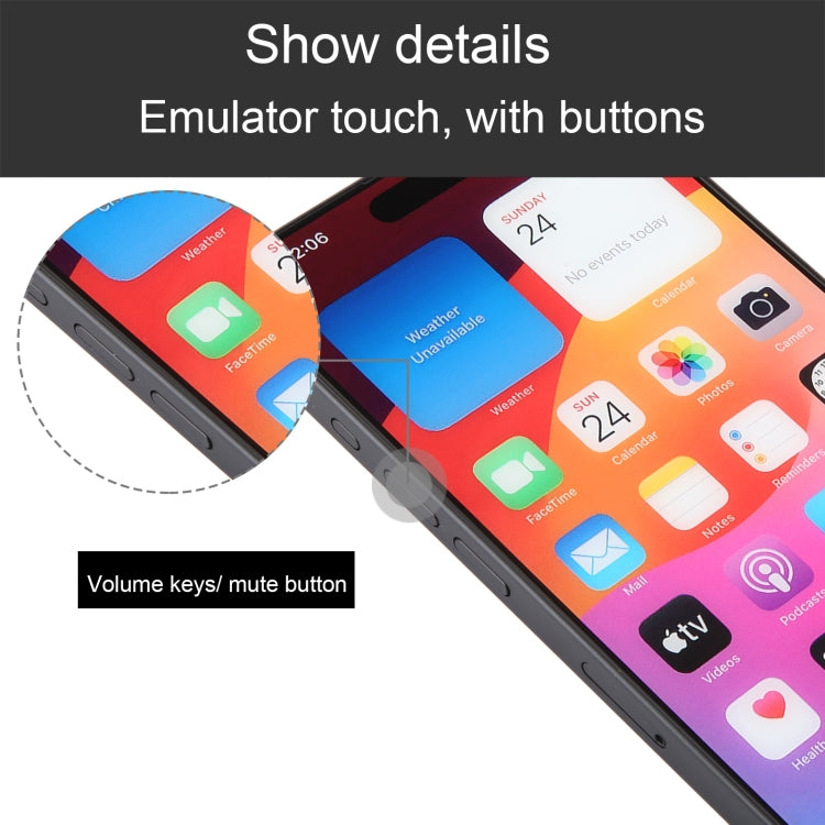 For iPhone 15 Pro Max Color Screen Non-Working Fake Dummy Display Model (Black) - For iPhone & iPad by PMC TechLife | Online Shopping South Africa | PMC TechLife | Buy Now Pay Later Mobicred
