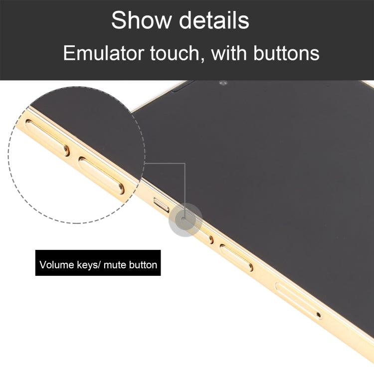 For iPhone 14 Pro Max Black Screen Non-Working Fake Dummy Display Model(Gold) - For iPhone & iPad by PMC TechLife | Online Shopping South Africa | PMC TechLife