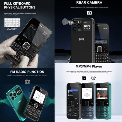 SERVO U700, 2.4 inch, MTK6261D, 58 Full Keyboards, Support Bluetooth, FM, NFC, Quick Dial, Flashlight, GSM, Quad SIM (Black) - SERVO by SERVO | Online Shopping South Africa | PMC Jewellery | Buy Now Pay Later Mobicred