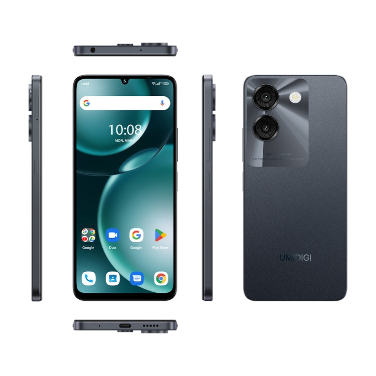 [HK Warehouse] UMIDIGI G9A, 4GB+64GB, Face ID Identification, 6.75 inch Android 14 Go UNISOC SC9863A Octa Core, Network: 4G (Black) - UMIDIGI by UMIDIGI | Online Shopping South Africa | PMC Jewellery | Buy Now Pay Later Mobicred