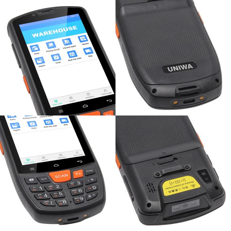UNIWA HS006 Industrial PDA QR Code Scanner, 3GB+32GB, 4.0 inch Android 11 MediaTek MT6762 Octa Core, NFC, Network: 4G (UK Plug) - free shipping - PMc TechLife - Order now!