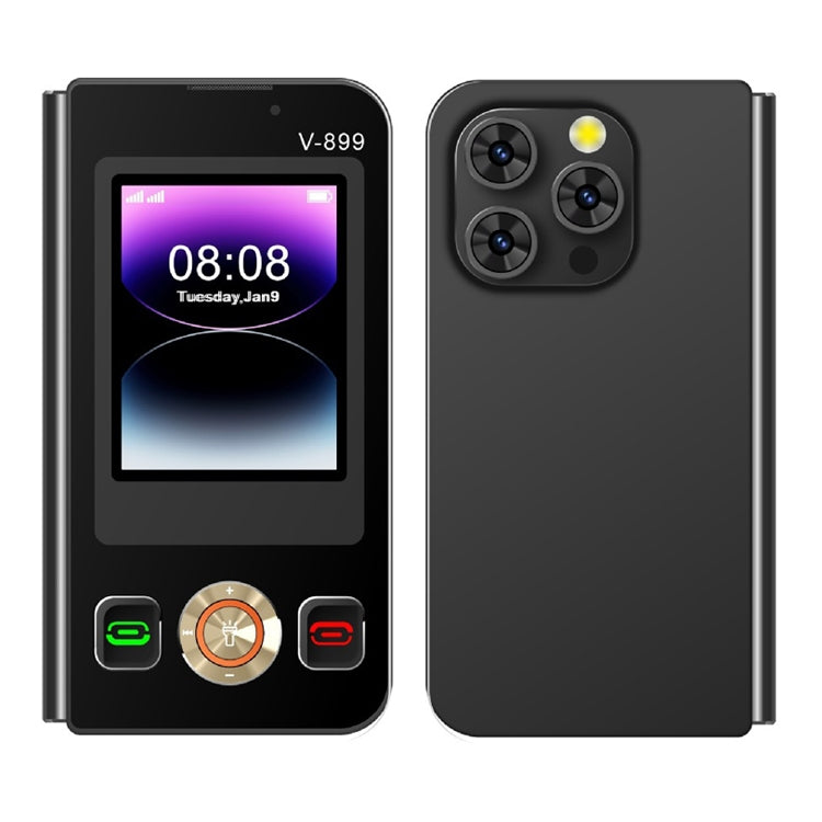 SOYES V-899, 32MB+64MB, 2.4 inch + 2.8 inch Display MTK6261D CPU, BT 3.0, Network: 2G, Dual SIM (Black) - SOYES by SOYES | Online Shopping South Africa | PMC Jewellery | Buy Now Pay Later Mobicred