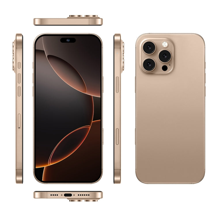 i16 Pro Max / A08, 3GB+32GB, 6.73 inch Screen, Face Identification, Android 8.1 MTK6753 Octa Core, Network: 3G, Dual SIM, EU Plug (Gold) -  by PMC Jewellery | Online Shopping South Africa | PMC Jewellery | Buy Now Pay Later Mobicred