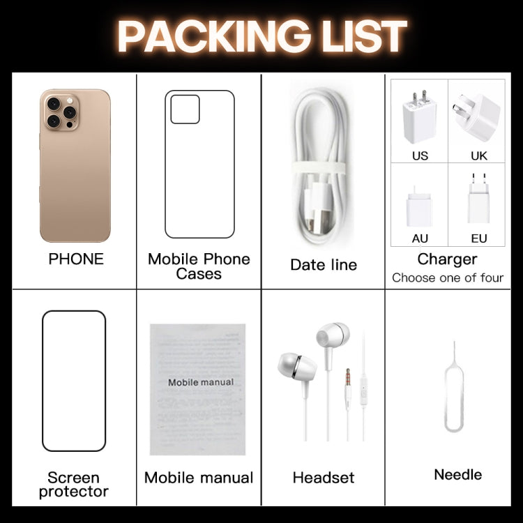 i16 Pro Max / A08, 3GB+32GB, 6.73 inch Screen, Face Identification, Android 8.1 MTK6753 Octa Core, Network: 3G, Dual SIM, EU Plug (White) - free shipping - PMC Jewellery - Order now!