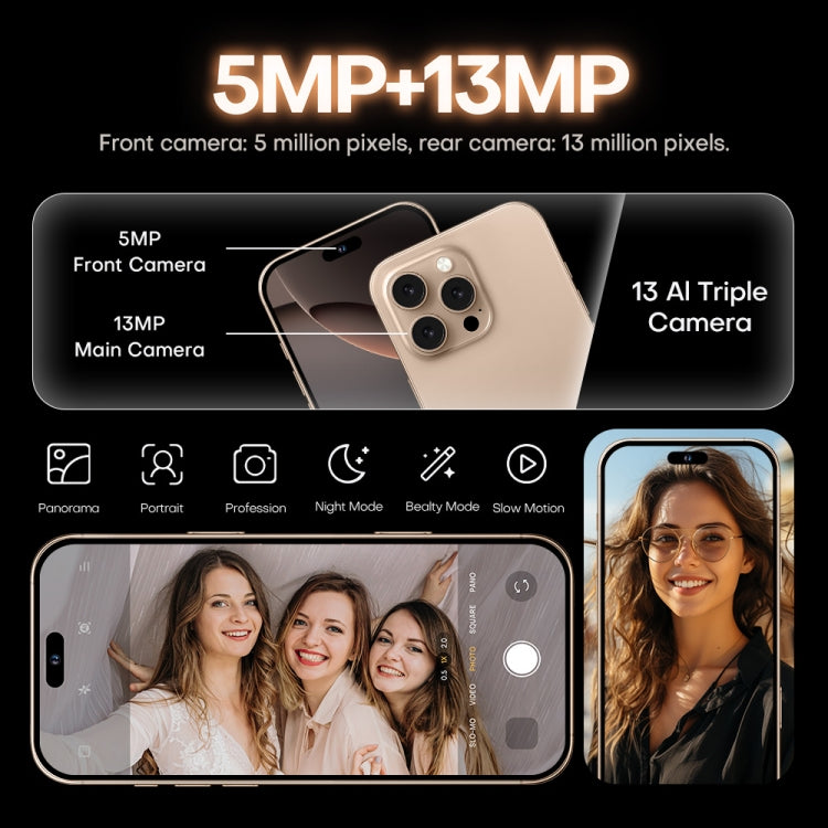 i16 Pro Max / A08, 3GB+32GB, 6.73 inch Screen, Face Identification, Android 8.1 MTK6753 Octa Core, Network: 3G, Dual SIM, UK Plug (White) -  by PMC Jewellery | Online Shopping South Africa | PMC Jewellery | Buy Now Pay Later Mobicred