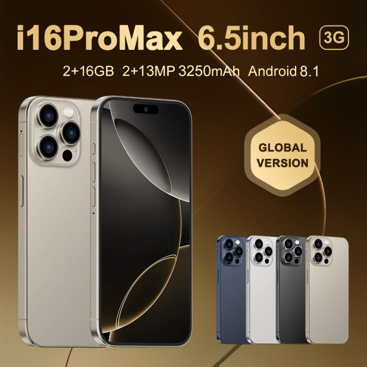 i16 Pro Max / Q5, 2GB+16GB, 6.5 inch Screen, Face Identification, Android 8.1 MTK6580P Quad Core, Network: 3G, Dual SIM, UK Plug (White) -  by PMC Jewellery | Online Shopping South Africa | PMC Jewellery | Buy Now Pay Later Mobicred