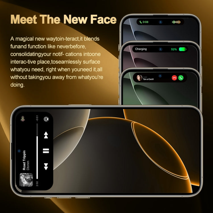 i16 Pro Max / Q5A, 6GB+128GB, 6.5 inch Screen, Face Identification, Android 10 MTK6762 Octa Core, OTG, NFC, Network: 4G, Dual SIM, EU Plug (Blue) - free shipping - PMC Jewellery - Order now!