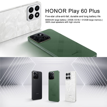 Honor Play 60 Plus 5G, 12GB+512GB, 6.77 inch MagicOS 8.0 Qualcomm Snapdragon 4 Gen2 Octa Core up to 2.2GHz, etwork: 5G, OTG, Not Support Google Play (Black) - Honor by Huawei | Online Shopping South Africa | PMC Jewellery | Buy Now Pay Later Mobicred