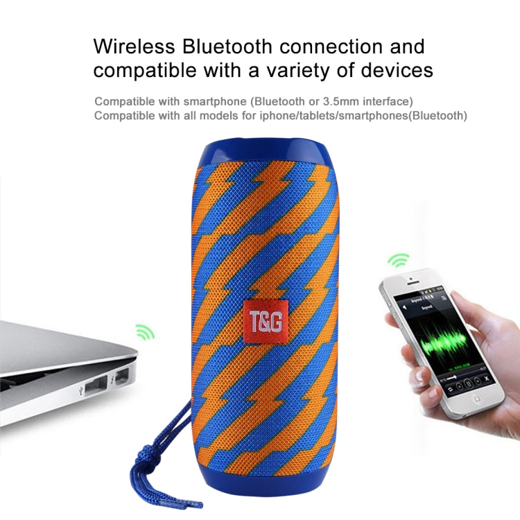 T&G TG117 Portable Bluetooth Stereo Speaker, with Built-in MIC, Support Hands-free Calls & TF Card & AUX IN & FM, Bluetooth Distance: 10m(Dark Blue) - Desktop Speaker by T&G | Online Shopping South Africa | PMC Jewellery | Buy Now Pay Later Mobicred