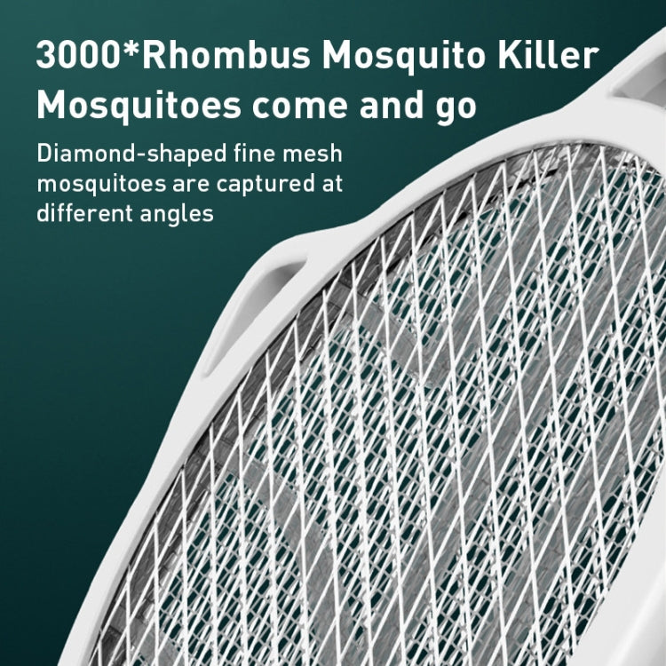 Cat Ear Rotary Electric Mosquito Swatter (White) - Fly Swatter by PMC TechLife | Online Shopping South Africa | PMC TechLife | Buy Now Pay Later Mobicred