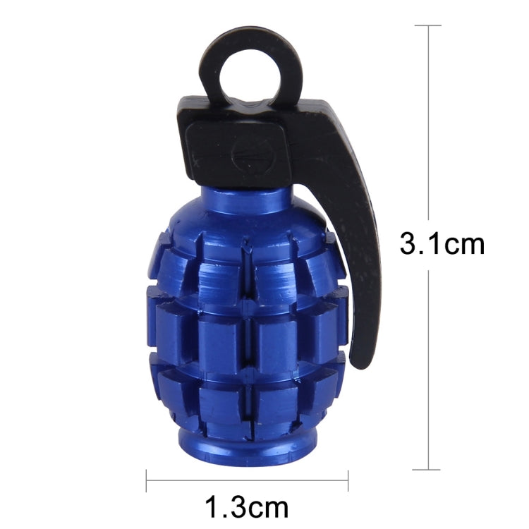 4 PCS Universal Car Tire Valve Caps(Dark Blue) - Tire Valve Caps by PMC TechLife | Online Shopping South Africa | PMC TechLife | Buy Now Pay Later Mobicred