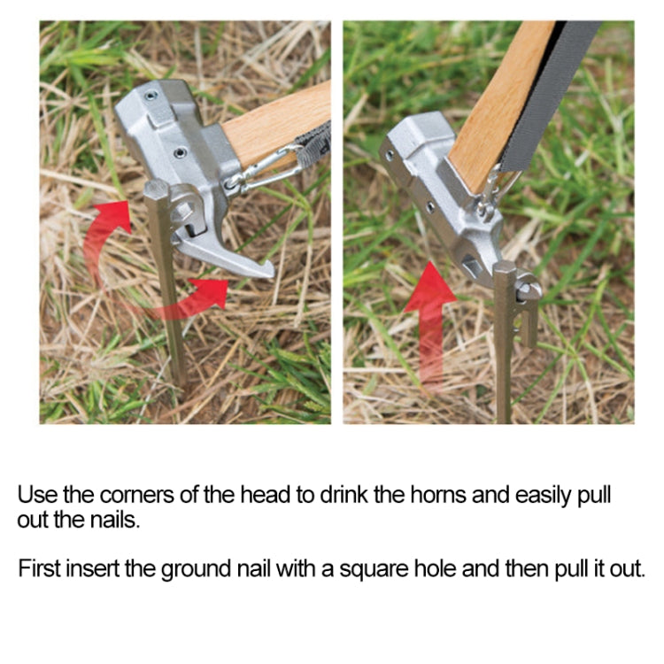 CLS-Outdoor Hexagonal Brass Brass Multi-function Nail Puller Shark Hammer - Others by PMC TechLife | Online Shopping South Africa | PMC TechLife | Buy Now Pay Later Mobicred