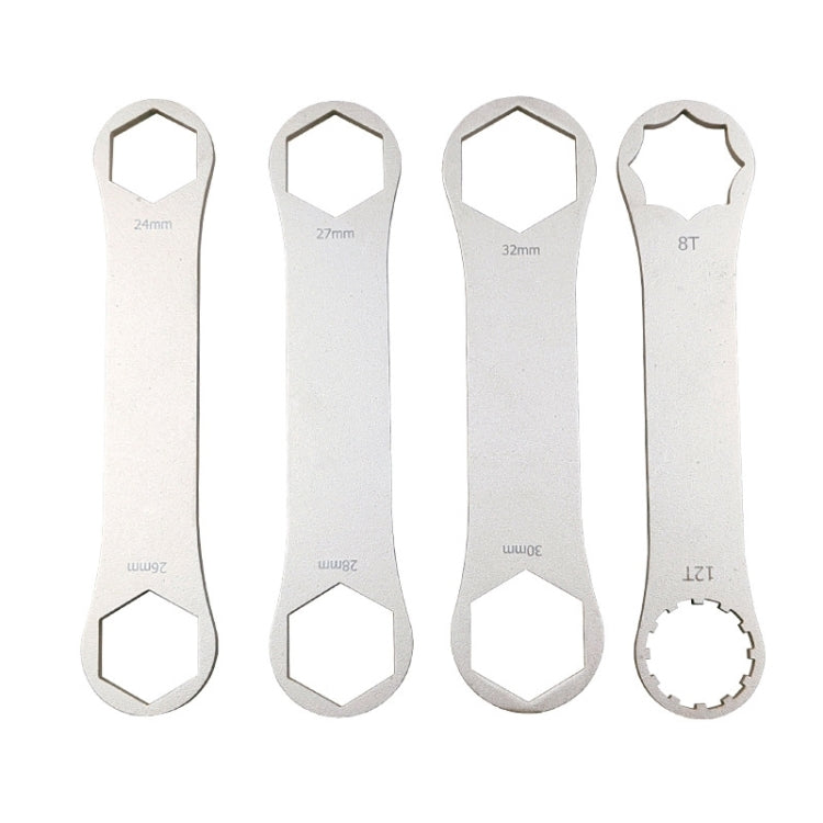 BIKERSAY BT050C Multifunctional Stainless Steel Bicycle Fork Wrench Double Head Spanner - Maintenance tools by BIKERSAY | Online Shopping South Africa | PMc TechLife | Buy Now Pay Later Mobicred