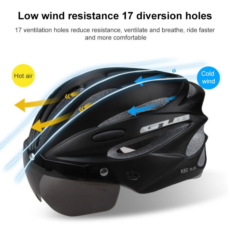 GUB K80 Plus Bike Helmet With Visor And Goggles(Red) - free shipping - PMC TechLife - Order now!