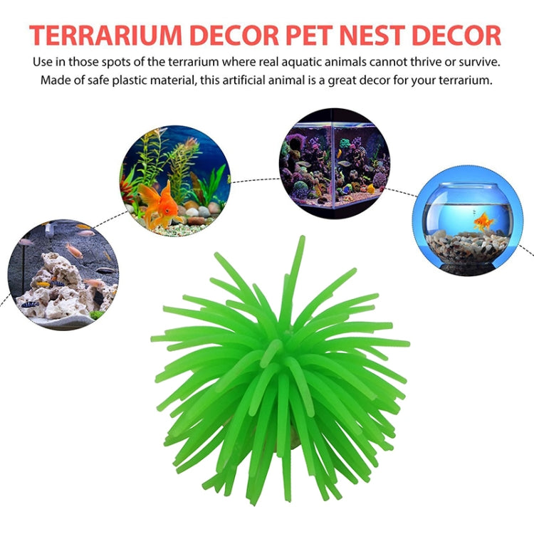 Aquarium Articles Decoration TPR Simulation Sea Urchin Ball Coral, Size: L, Diameter: 13cm(Purple) - free shipping - PMc TechLife - Order now!