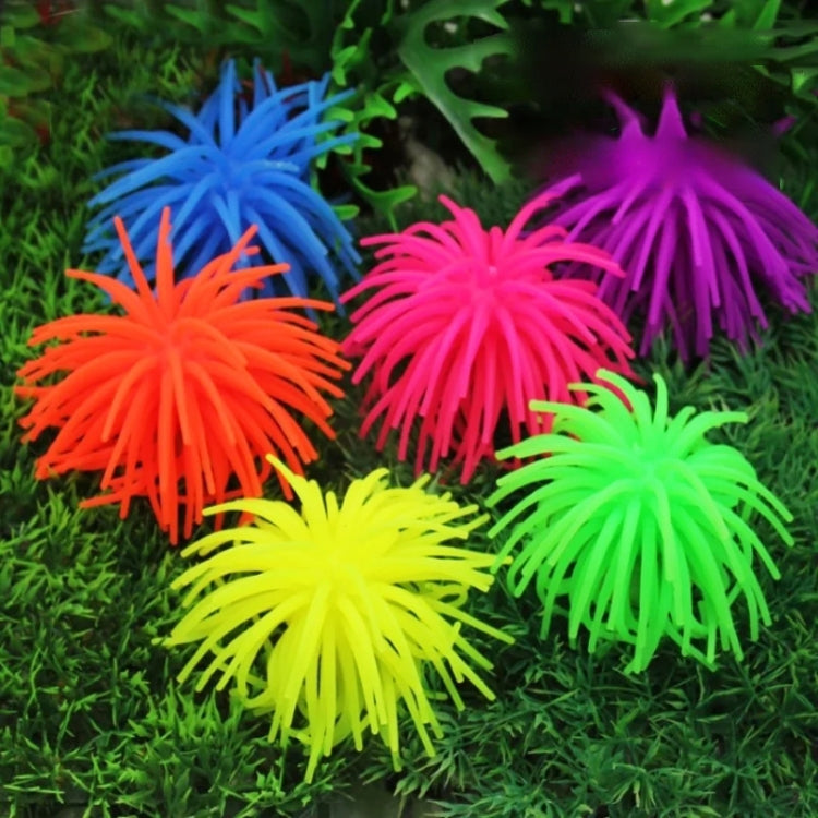 Aquarium Articles Decoration TPR Simulation Sea Urchin Ball Coral, Size: S, Diameter: 7cm(Blue) - free shipping - PMc TechLife - Order now!