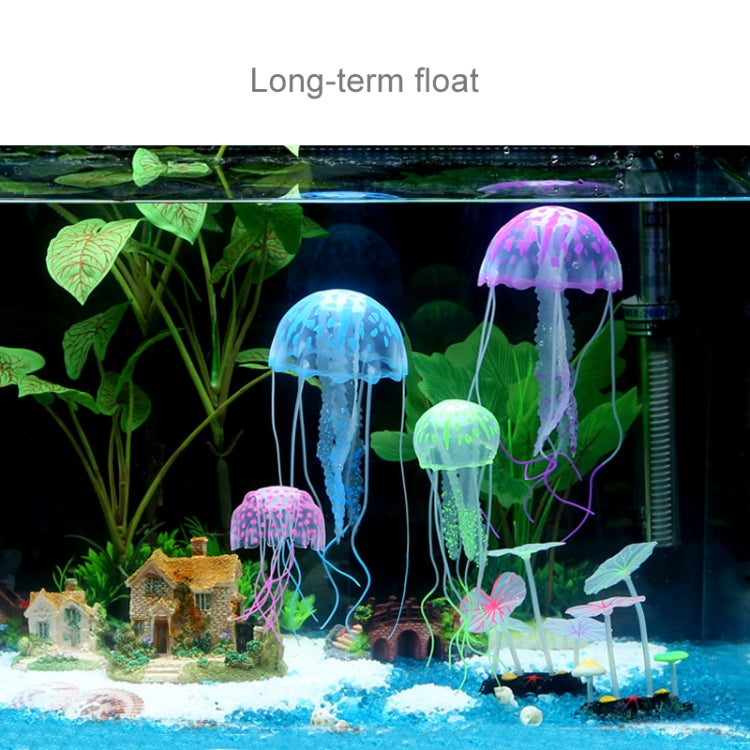 Aquarium Articles Decoration Silicone Simulation Fluorescent Sucker Jellyfish, Size: 5*17cm(Pink) - free shipping - PMc TechLife - Order now!