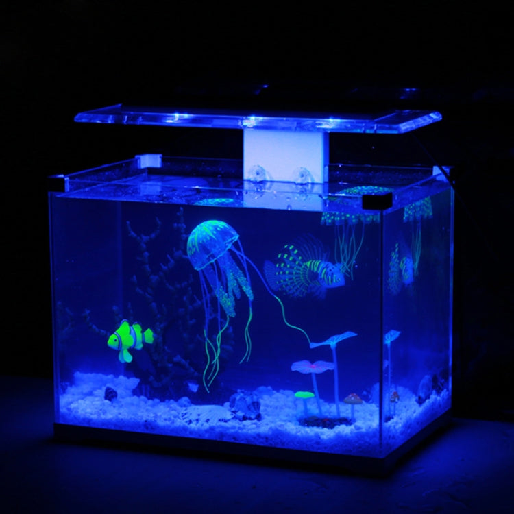 Aquarium Articles Decoration Silicone Simulation Fluorescent Sucker Jellyfish, Size: 8*20cm(Orange) - free shipping - PMc TechLife - Order now!