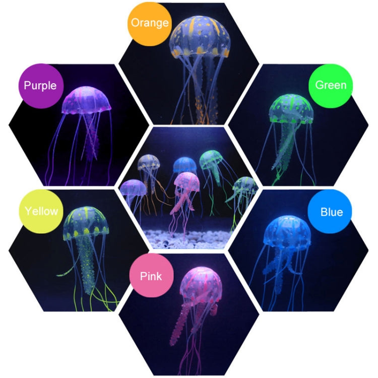 Aquarium Articles Decoration Silicone Simulation Fluorescent Sucker Jellyfish, Size: 8*20cm(Pink) - free shipping - PMc TechLife - Order now!