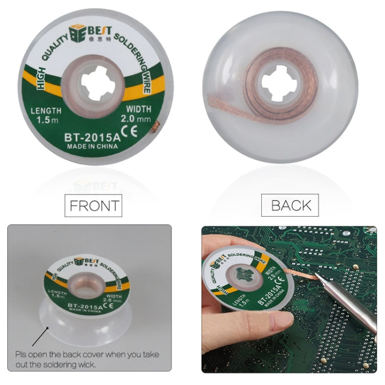 BST-2015A  Desoldering Braid Solder Wire - Welding Wire by BEST | Online Shopping South Africa | PMC TechLife | Buy Now Pay Later Mobicred