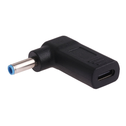 USB-C / Type-C Female to 4.5 x 3.0mm Male Plug Elbow Adapter Connector (Blue) - Universal Power Adapter by PMC Jewellery | Online Shopping South Africa | PMC Jewellery | Buy Now Pay Later Mobicred