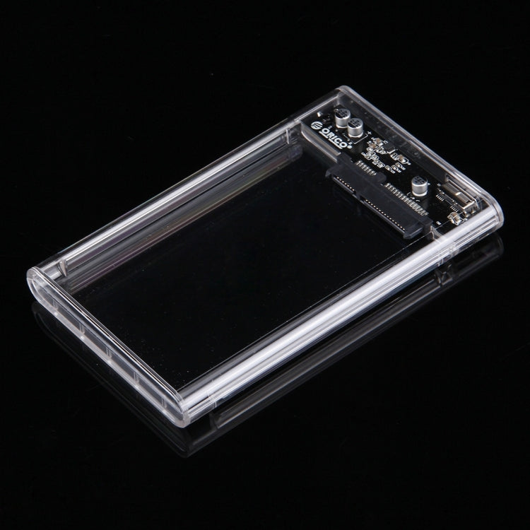 ORICO 2139U3-CR USB3.0 Transparent External Hard Disk Box Storage Case for 9.5mm 2.5 inch SATA HDD / SSD - HDD Enclosure by ORICO | Online Shopping South Africa | PMC TechLife | Buy Now Pay Later Mobicred