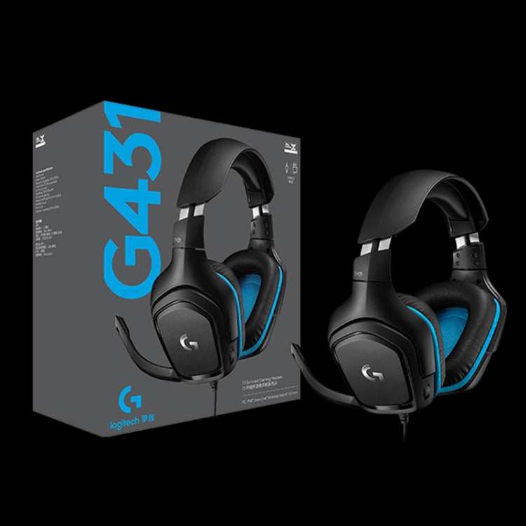 Logitech G431 Dolby 7.1 Surround Sound Stereo Folding Noise Reduction Competition Gaming Headset - free shipping - PMC Jewellery - Order now!
