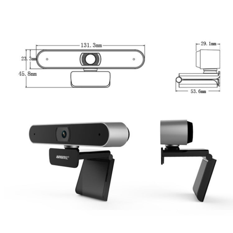 Aoni A30 Beauty FHD 1080P Smart IPTV WebCam Teleconference Teaching Live Broadcast Computer Camera with Microphone (Black) - free shipping - PMC Jewellery - Order now!