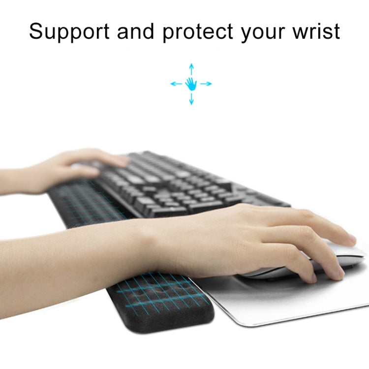 Mechanical Keyboard Wrist Rest Memory Foam Mouse Pad, Size : L (Grey) - Mouse Pads by PMC TechLife | Online Shopping South Africa | PMC TechLife | Buy Now Pay Later Mobicred
