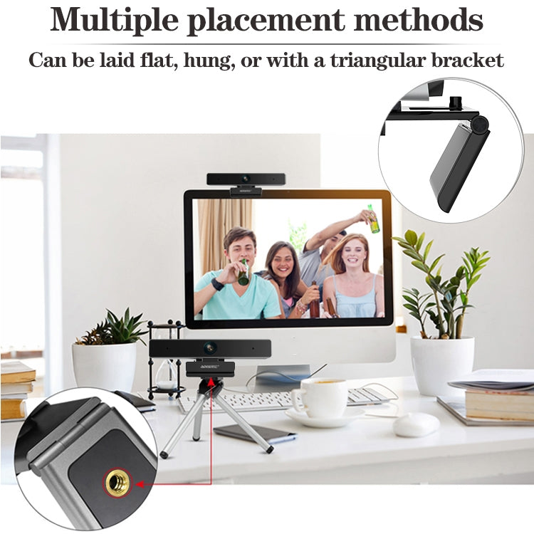 aoni C90 1080P HD Business Smart Computer Camera with Microphone - HD Camera by PMC Jewellery | Online Shopping South Africa | PMC Jewellery | Buy Now Pay Later Mobicred