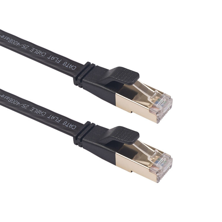 CAT8-2 Double Shielded CAT8 Flat Network LAN Cable, Length: 15m - Lan Cable and Tools by PMC Jewellery | Online Shopping South Africa | PMC Jewellery | Buy Now Pay Later Mobicred