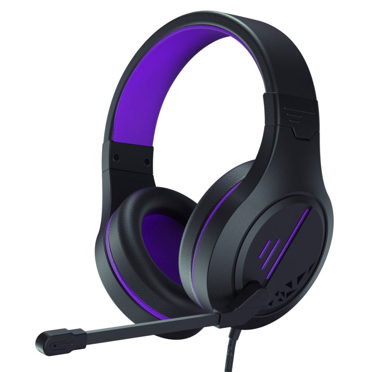 SADES MH601 3.5mm Plug Wire-controlled Noise Reduction E-sports Gaming Headset with Retractable Microphone, Cable Length: 2.2m(Purple) - Multimedia Headset by SADES | Online Shopping South Africa | PMC Jewellery | Buy Now Pay Later Mobicred