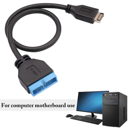 30cm USB 3.1 Type-E to USB 3.0 Motherboard 19 Pin Male Expansion Cable - USB 3.0 by PMC Jewellery | Online Shopping South Africa | PMC Jewellery