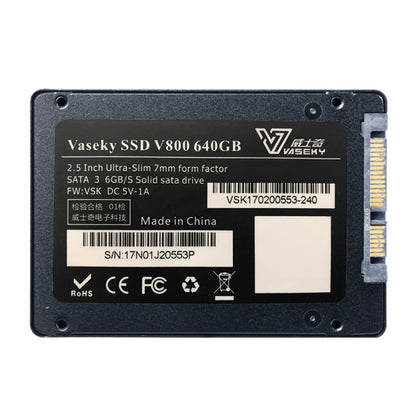 Vaseky V800 512GB 2.5 inch SATA3 6GB/s Ultra-Slim 7mm Solid State Drive SSD Hard Disk Drive for Desktop, Notebook - Solid State Drives by Vaseky | Online Shopping South Africa | PMC Jewellery | Buy Now Pay Later Mobicred