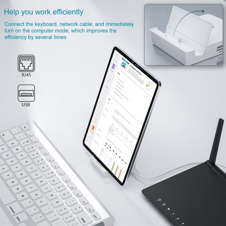 THT-020-1 Multi-functional HD Display Screen Converter with Network Card Function & Charging Base - free shipping - PMC TechLife - Order now!
