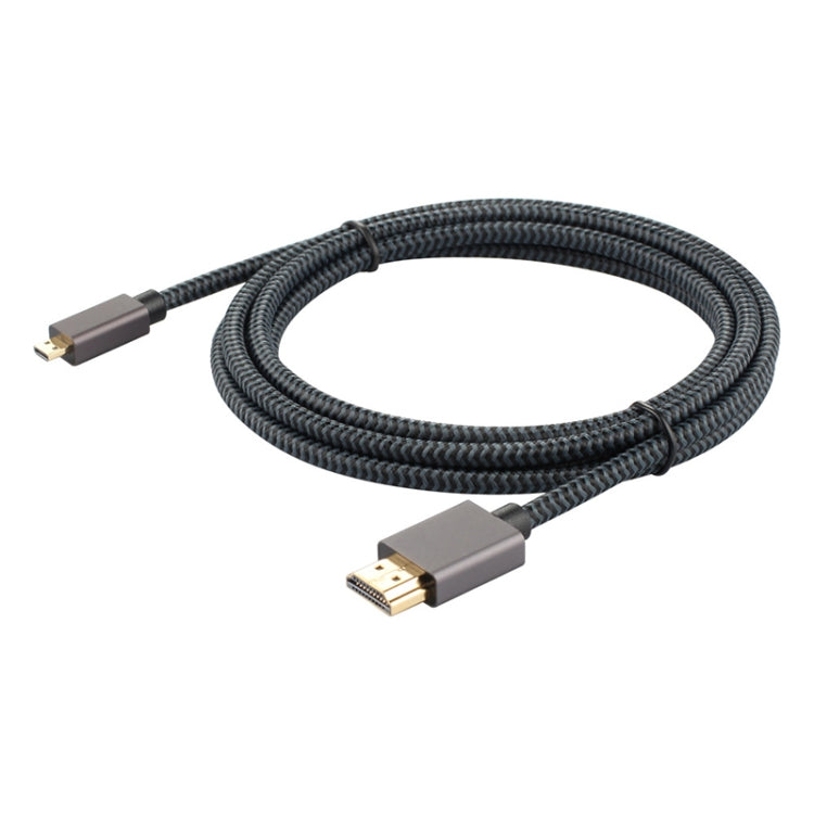 ULT-unite Gold-plated Head HDMI Male to Micro HDMI Male Nylon Braided Cable, Cable Length: 3m(Black) - Cable by ult-unite | Online Shopping South Africa | PMC Jewellery | Buy Now Pay Later Mobicred