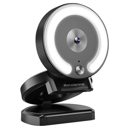 Landshine 90 Degree Wide-angle 2K USB Autofocus Computer Live Beauty HD Camera with Ring Light - HD Camera by PMC Jewellery | Online Shopping South Africa | PMC Jewellery | Buy Now Pay Later Mobicred