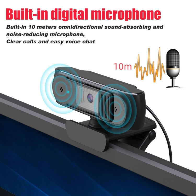 HA501 USB 5M 2.5K Rotate 360 ​​Degrees Auto-focus Camera With Microphone - HD Camera by PMC Jewellery | Online Shopping South Africa | PMC Jewellery | Buy Now Pay Later Mobicred
