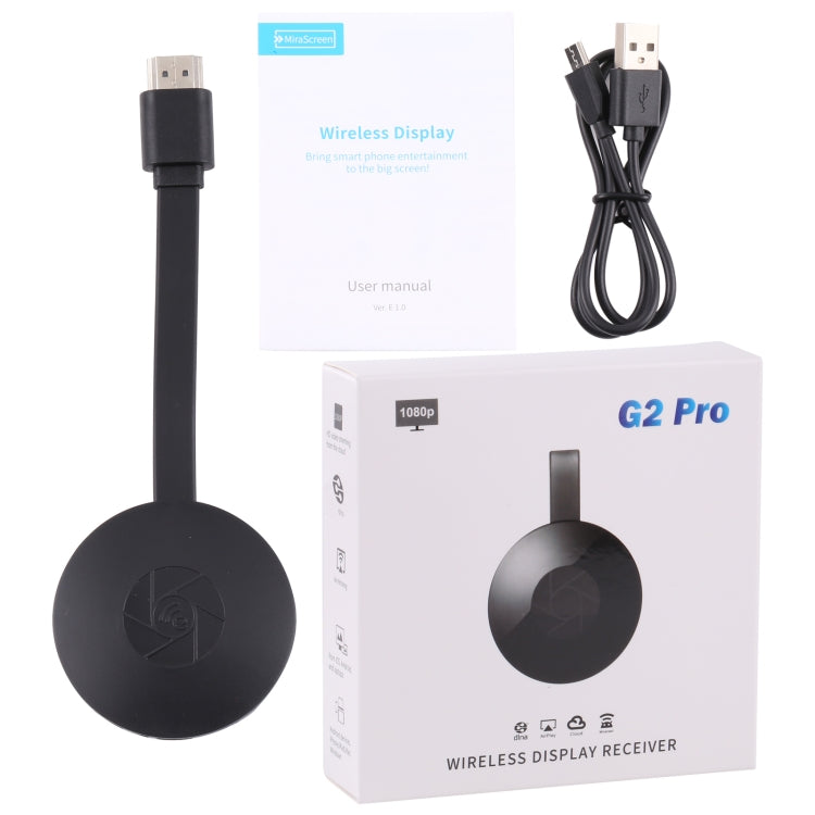 MiraScreen G2 Pro 1080P 2.4GHz Wireless WiFi Display Device - Wireless Display Dongle by PMC TechLife | Online Shopping South Africa | PMC TechLife | Buy Now Pay Later Mobicred