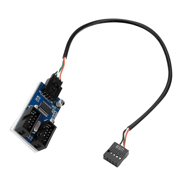 Rocketek HC427 9 Pin USB2.0 HUB Adapter One-to-Two Splitter Circuit Board - free shipping - PMC TechLife - Order now!