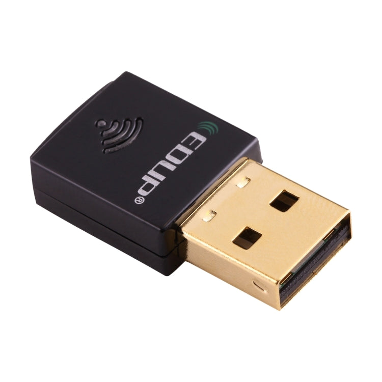 EDUP EP-AC1619 Mini Wireless USB 600Mbps 2.4G / 5.8Ghz 150M+433M Dual Band WiFi Network Card for Nootbook / Laptop / PC(Black) - USB Network Adapter by EDUP | Online Shopping South Africa | PMC Jewellery | Buy Now Pay Later Mobicred