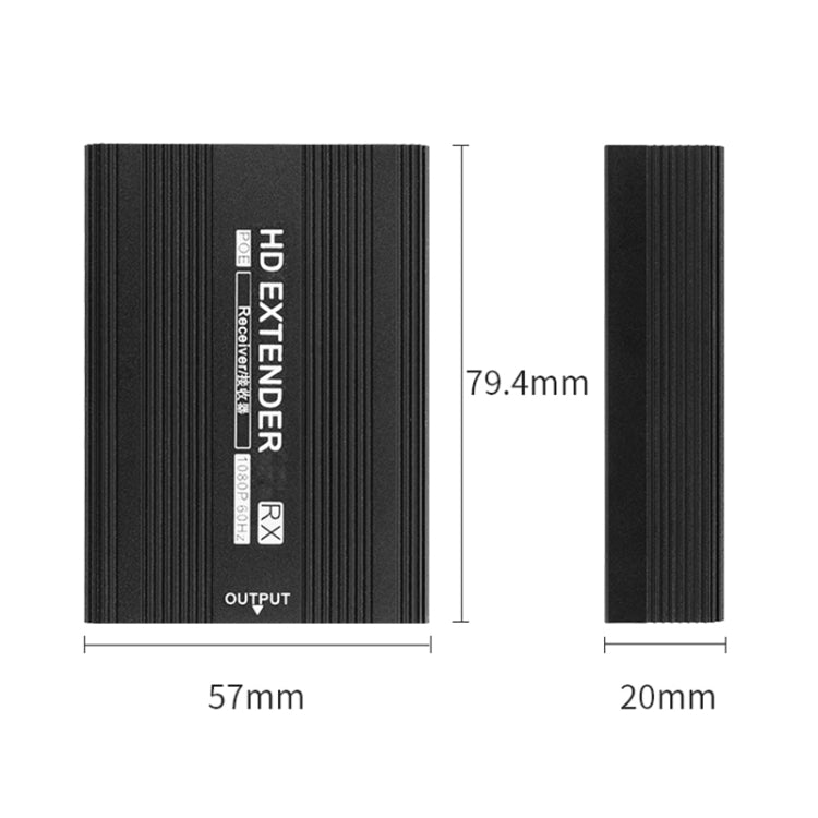 Measy ET1820 HDMI Extender Transmitter and Receiver Converter, POE Single Power Supply, Transmission Distance: 200m(US Plug) - free shipping - PMC Jewellery - Order now!