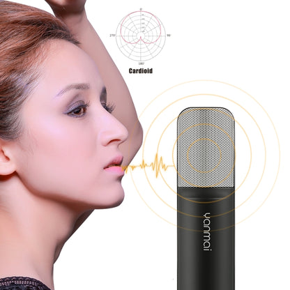 Yanmai Q8 Professional Game Condenser Sound Recording Microphone with Holder, Compatible with PC and Mac for  Live Broadcast Show, KTV, etc.(Black) - Microphone by Yanmai | Online Shopping South Africa | PMC Jewellery | Buy Now Pay Later Mobicred