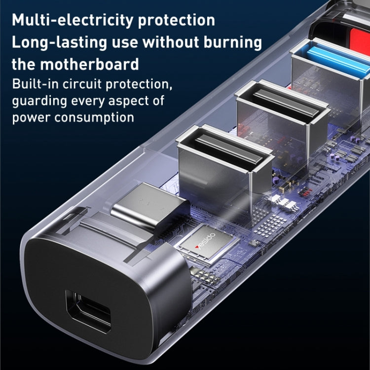 Yesido HB24 5 in 1 USB-C / Type-C Multifunction Docking Station HUB Adapter - USB HUB by Yesido | Online Shopping South Africa | PMC Jewellery | Buy Now Pay Later Mobicred