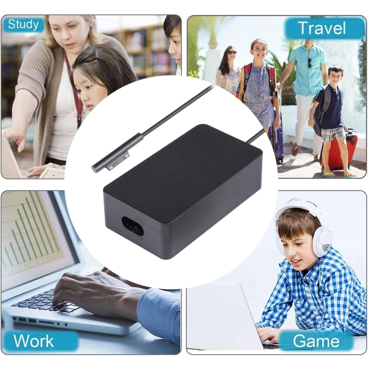 For Microsoft Surface Pro 7 / 7 Plus / 8 / 9 / X & Laptop 3 / 4 / 5 65W Laptop Power Adapter (UK Plug) - For Microsoft by PMC TechLife | Online Shopping South Africa | PMC TechLife | Buy Now Pay Later Mobicred