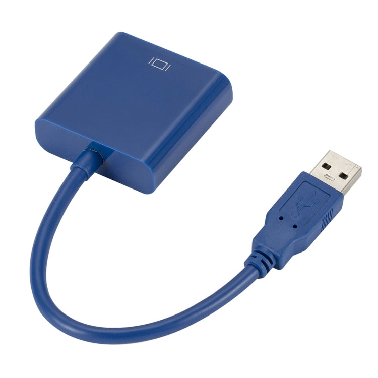 External Graphics Card Converter Cable USB3.0 to VGA, Resolution: 1080P(Blue) - Converter by PMC TechLife | Online Shopping South Africa | PMC TechLife | Buy Now Pay Later Mobicred