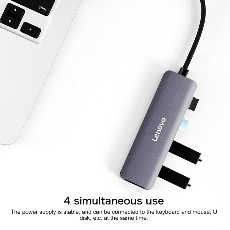 Lenovo C04 4 In 1 Type-C / USB-C to USB-C Converter Splitter Hub - free shipping - PMC Jewellery - Order now!