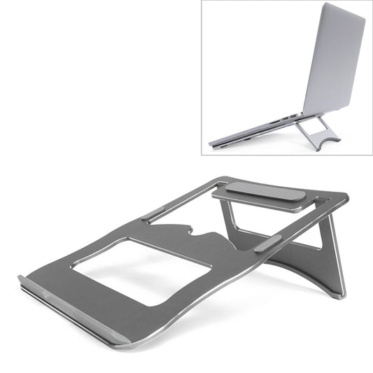 Aluminum Alloy Cooling Holder Desktop Portable Simple Laptop Bracket, Two-stage Support, Size: 21x26cm (Grey) - Laptop Stand by PMC Jewellery | Online Shopping South Africa | PMC Jewellery | Buy Now Pay Later Mobicred