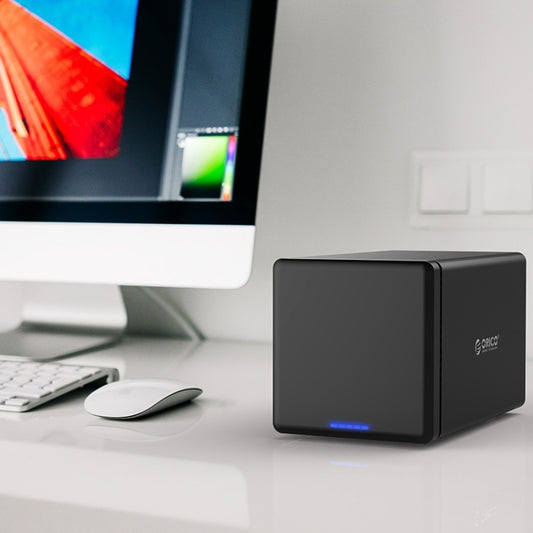 ORICO NS400-U3 4-bay USB 3.0 Type-B to SATA External Hard Disk Box Storage Case Hard Drive Dock for 3.5 inch SATA HDD, Support UASP Protocol - HDD Enclosure by ORICO | Online Shopping South Africa | PMC Jewellery | Buy Now Pay Later Mobicred