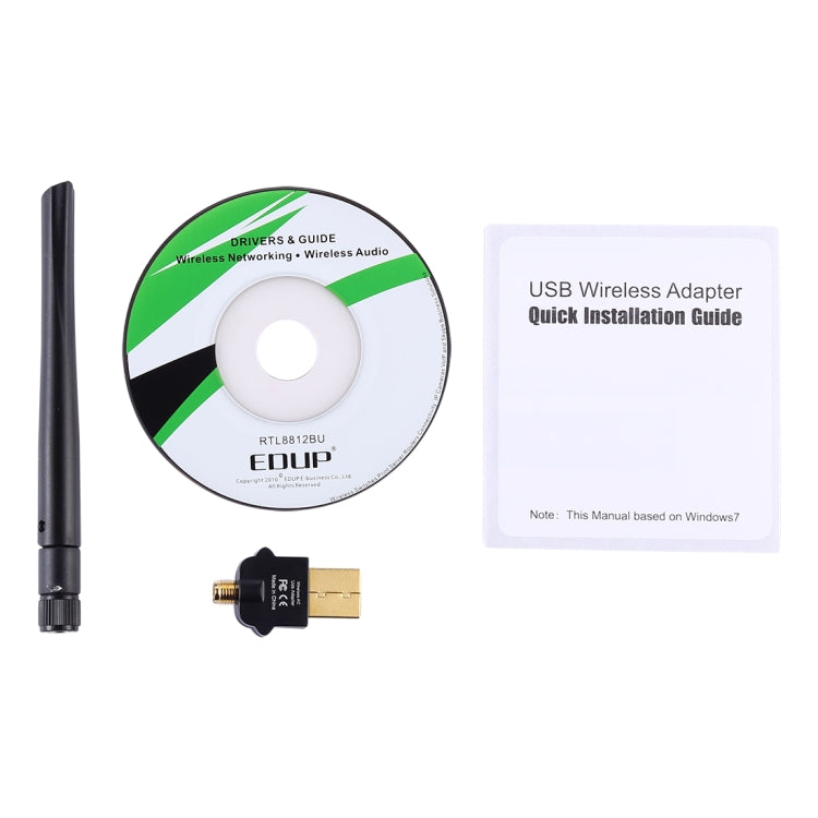 EDUP EP-AC1669 AC1300Mbps 2.4GHz & 5.8GHz Dual Band USB WiFi Adapter External Network Card with 2dbi Antenna - USB Network Adapter by EDUP | Online Shopping South Africa | PMC Jewellery | Buy Now Pay Later Mobicred